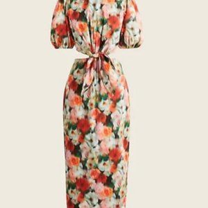 J.Crew Cutout Dress in Red Multi Liberty® Hazy Days Floral